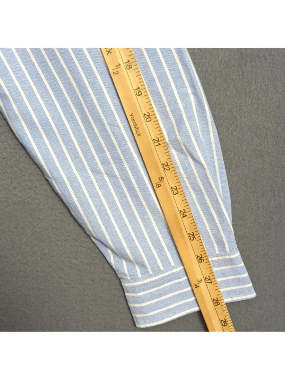 Polo Ralph Lauren Shirt Men's XXL Blue Classic Fit Striped Oxford Fun Shirt OCBD
